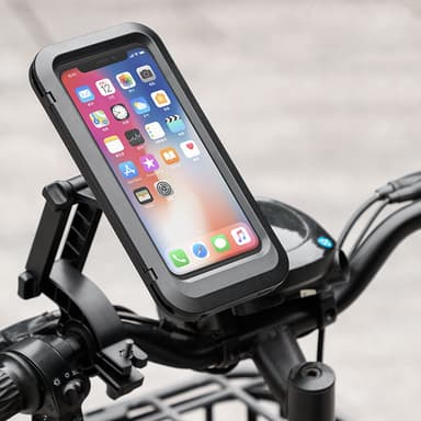Vandtæt mobilholder til cykel / motorcykel / scooter drejelig