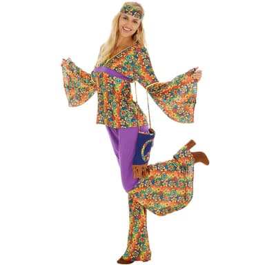 Sød Hippie 70'er kostume - XXL