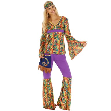 Sød Hippie 70'er kostume - XXL
