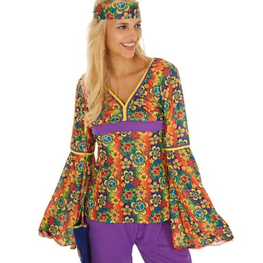 Sød Hippie 70'er kostume - XXL