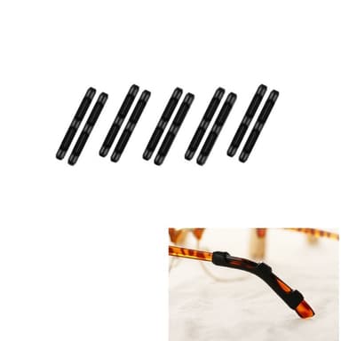 5 par anti-slip silikone brilleholder Sort