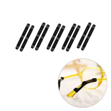 5 par anti-slip silikone brilleholder Sort