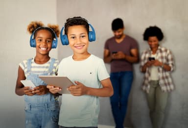 Moto JR300 Headphone Kids BT trådlös Rosa