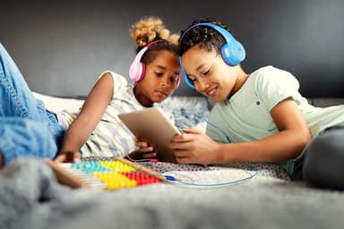 Moto JR300 Headphone Kids BT trådlös Blå