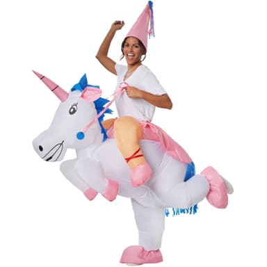 Enhjørningekostume - hvid