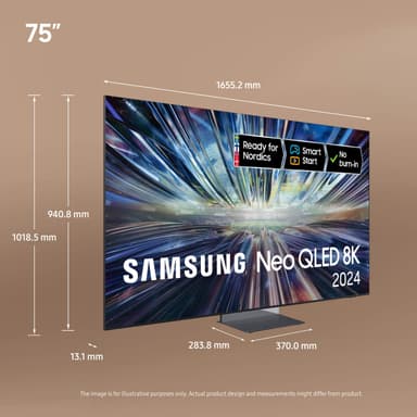 Samsung 75" QN900D 8K Neo QLED Mini LED Smart TV (2024)