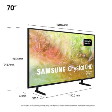 Samsung 70" DU7175 4K Smart TV (2024)