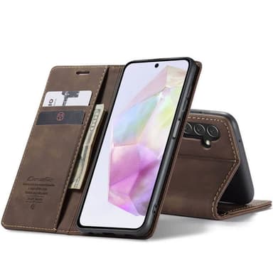 CaseMe FlipCase 013 Samsung Galaxy A35 - Coffee