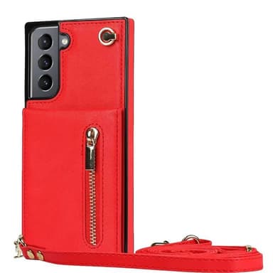 Zipper halskæde cover Samsung Galaxy S24 - Rød