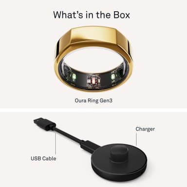 Oura Ring Gen3 Heritage smart-ring størrelse 9 (guld)