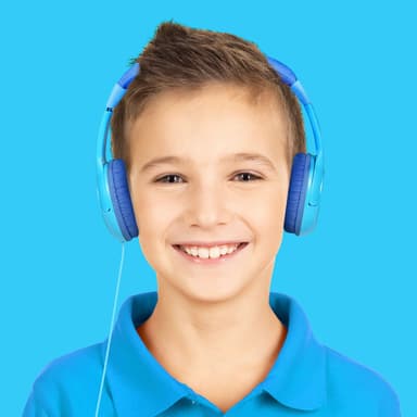 KidsBeat hovedtelefoner max 85dB blå