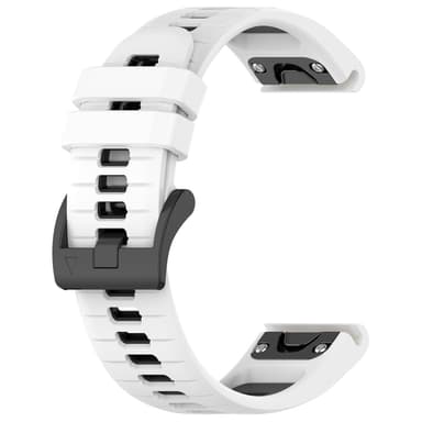 Hurtig-release horisontale linjer Tofarvet armbåndsurrem til Garmin Fenix Sennep 26 mm