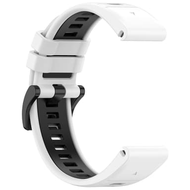 Hurtig-release horisontale linjer Tofarvet armbåndsurrem til Garmin Fenix Sennep 26 mm
