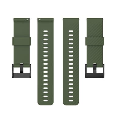 Suunto 7/9/9 Baro / D5 armbånd silikone Militærgrøn