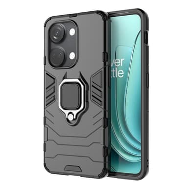 SKALO OnePlus Nord 3 5G / Ace 2V Armor Hybrid metal ring cover - Sort