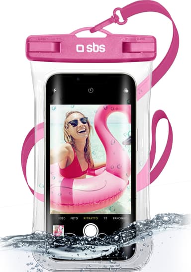 SBS 6,8" universalt vandtæt etui (pink)
