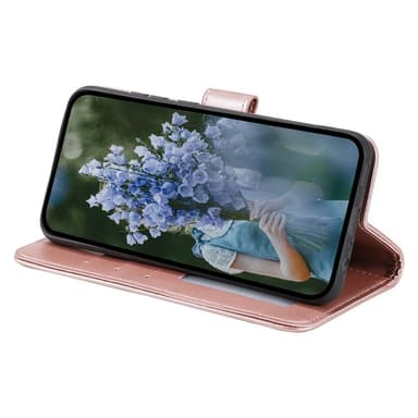 SKALO Samsung A55 5G Mandala Flip Cover - Rosa guld