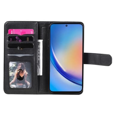 SKALO Samsung A35 5G 10-RUM Flip Cover - Sort