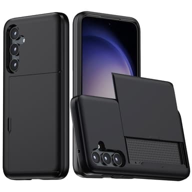 SKALO Samsung A55 5G Armor Cover kortholder - Sort