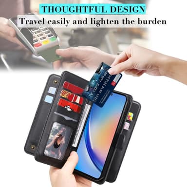 SKALO Samsung A35 5G 10-RUM Flip Cover - Sort
