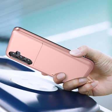 SKALO Samsung A55 5G Armor Cover kortholder - Sort