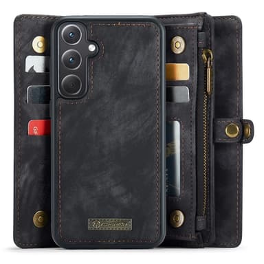 CaseMe Samsung A35 5G CaseMe Big Wallet 2in1 Magnet Pungetui - Sort