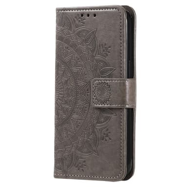 SKALO Samsung A35 5G Mandala Flip Cover - Grå