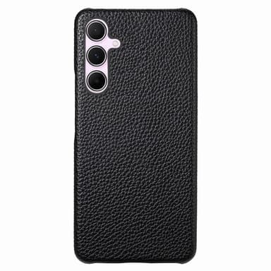 SKALO Samsung A55 5G PU Læder Litchi Cover - Sort