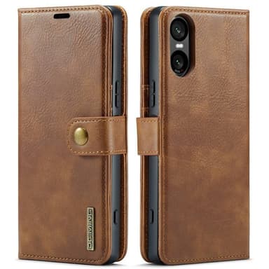 Wallet DG-Ming 2i1 Sony Xperia 10 VI - Brun