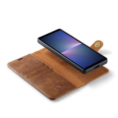 Wallet DG-Ming 2i1 Sony Xperia 10 VI - Brun