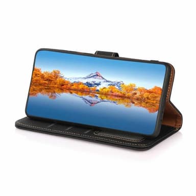 Wallet 3-kort læder RFID Sony Xperia 10 VI - Sort