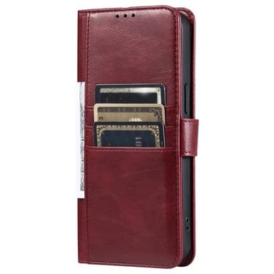 Tegnebogscover 6-kort Sony Xperia 1 VI - Vinrød