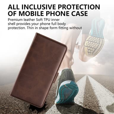 SKALO Sony Xperia 1 V Premium Wallet Flip Cover - Sort