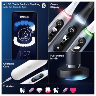 Oral-B iO 9s elektrisk tandbørste 387194 (rose quartz)