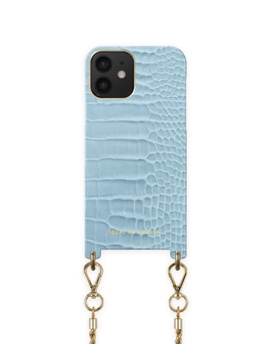 Atelier Necklace iPhone 12/12P Sky Blue Croco