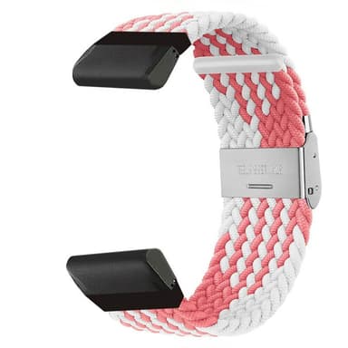 Flettet Urrem Garmin Instinct 3 (50mm) - Pinkwhite