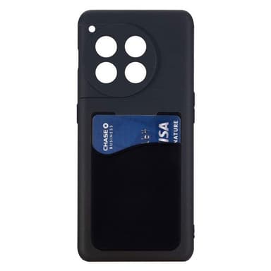 Silikone cover med kortholder OnePlus 12R - Sort