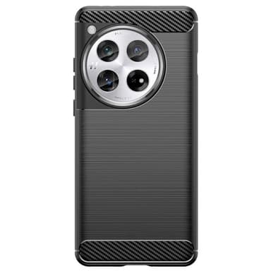 Børstet silikone cover OnePlus 12R - Sort