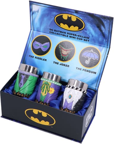 Nemesis Now Batman shotglas (3-pakke, Villains)