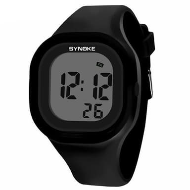 Jelly Digital-ur med silikone-rem - Sort