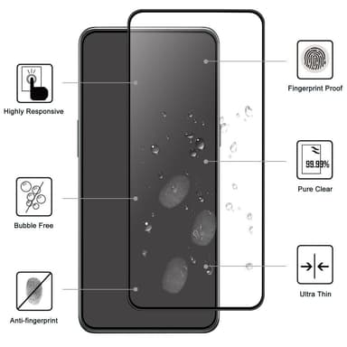 2-PAK SKALO Oneplus 10T 5G FULL-FIT Hærdet Glas Skærmbeskyttelse