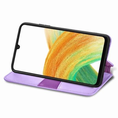 SKALO Samsung A13 4G Mandala Slim Pungetui - Lilla