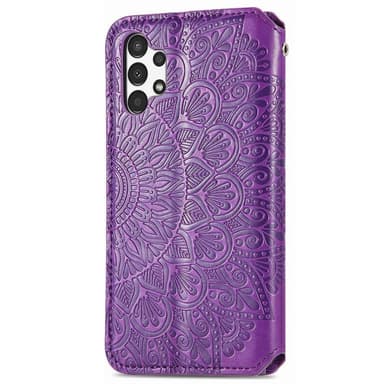 SKALO Samsung A13 4G Mandala Slim Pungetui - Lilla