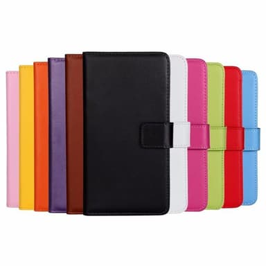 SKALO OnePlus Nord N100 Flip Cover m. Pung i Ægte Læder - Sort