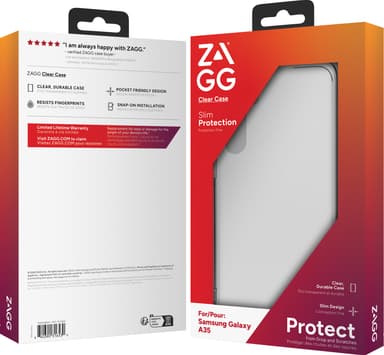 Zagg Samsung Galaxy A35 gennemsigtigt etui