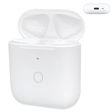 Til AirPods 1/2 Erstatningsopladningsetui Indbygget 550mAh Batteri