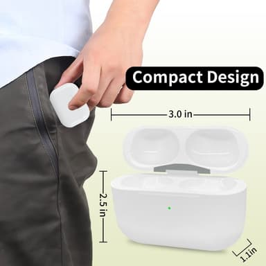 D03 Til AirPods Pro Erstatningsopladningsetui Indbygget 680mAh Batteri