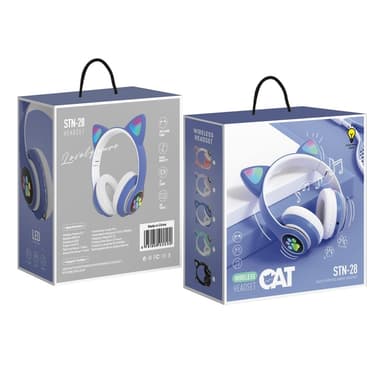 Over Ear Music Headset Glødende Cat Ear hovedtelefoner Blutooth