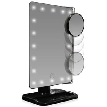 UNIQ LED Makeup Spejl - Sort