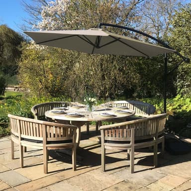 Beige Cantilever Parasol -> Beige Cantilever Parasol